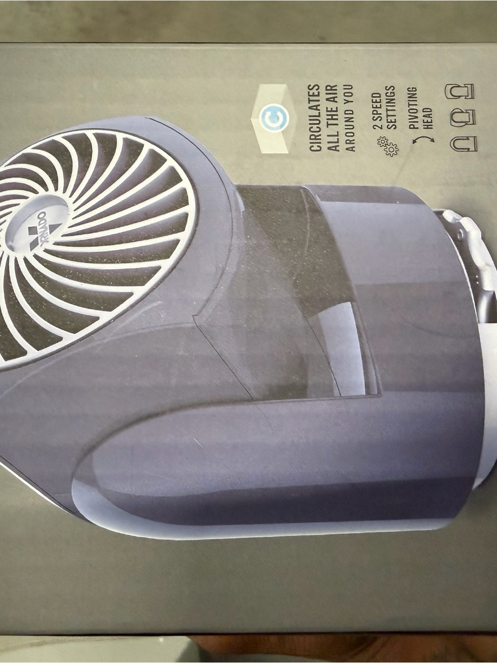 Vornado Portable Desk Fan in Dark Blue